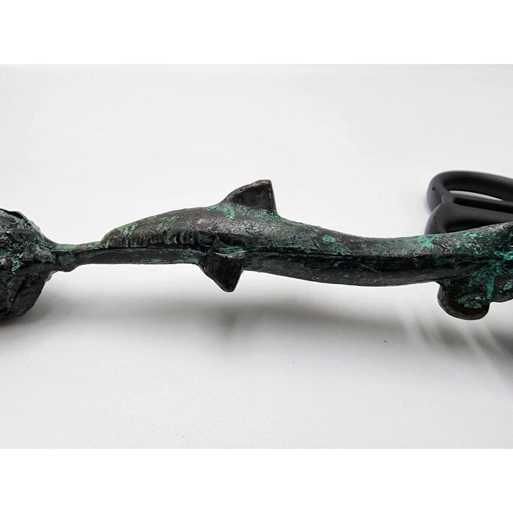 Antique‎ French Bronze Art Nouveau Candlesticks Flower Rose Motif Petina